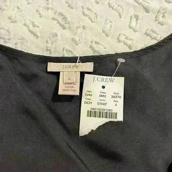 J. Crew 100% Silk Tank Top size 4 NEW NWT - Picture 2 of 4